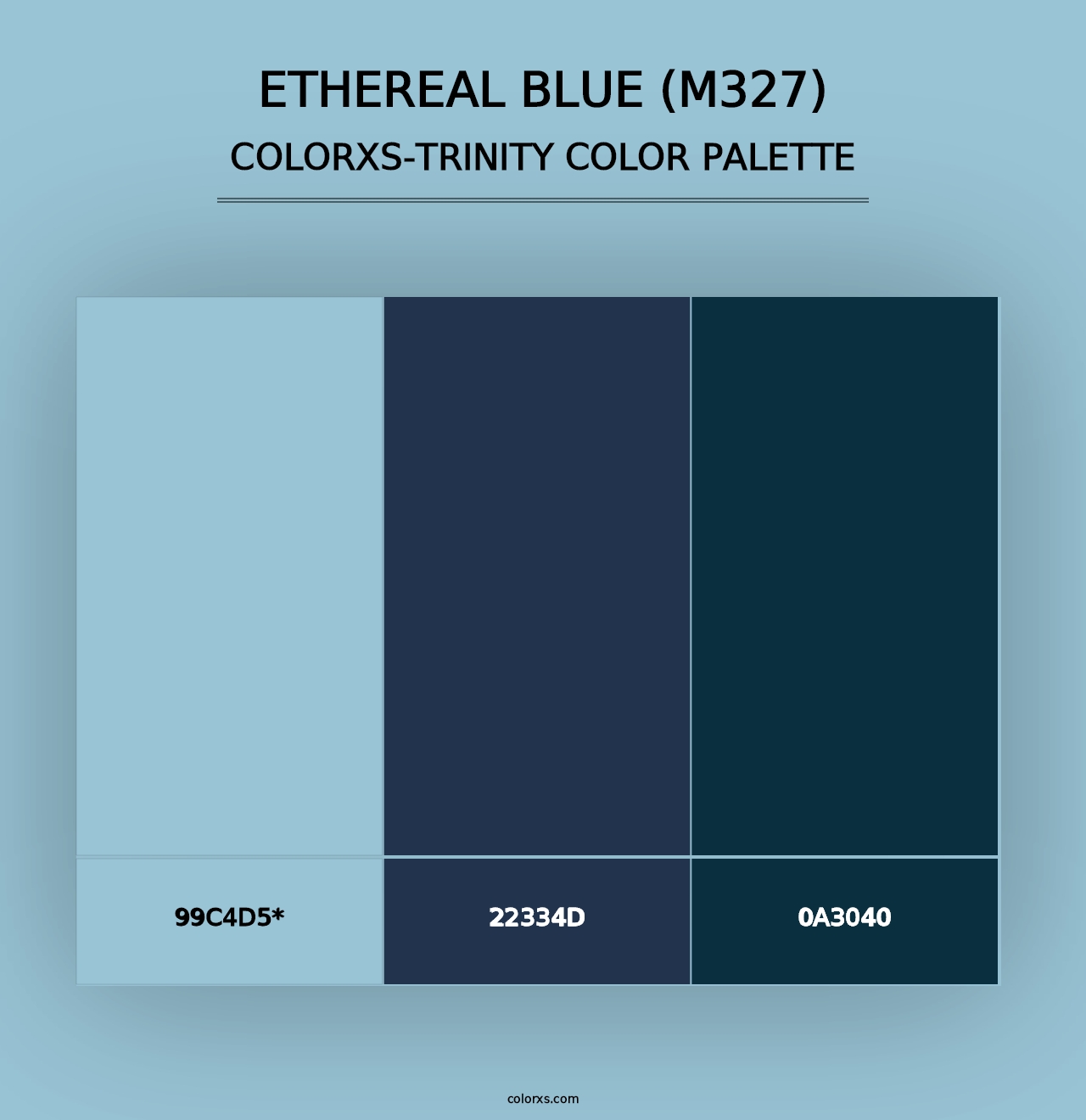 Ethereal Blue (M327) - Colorxs Trinity Palette