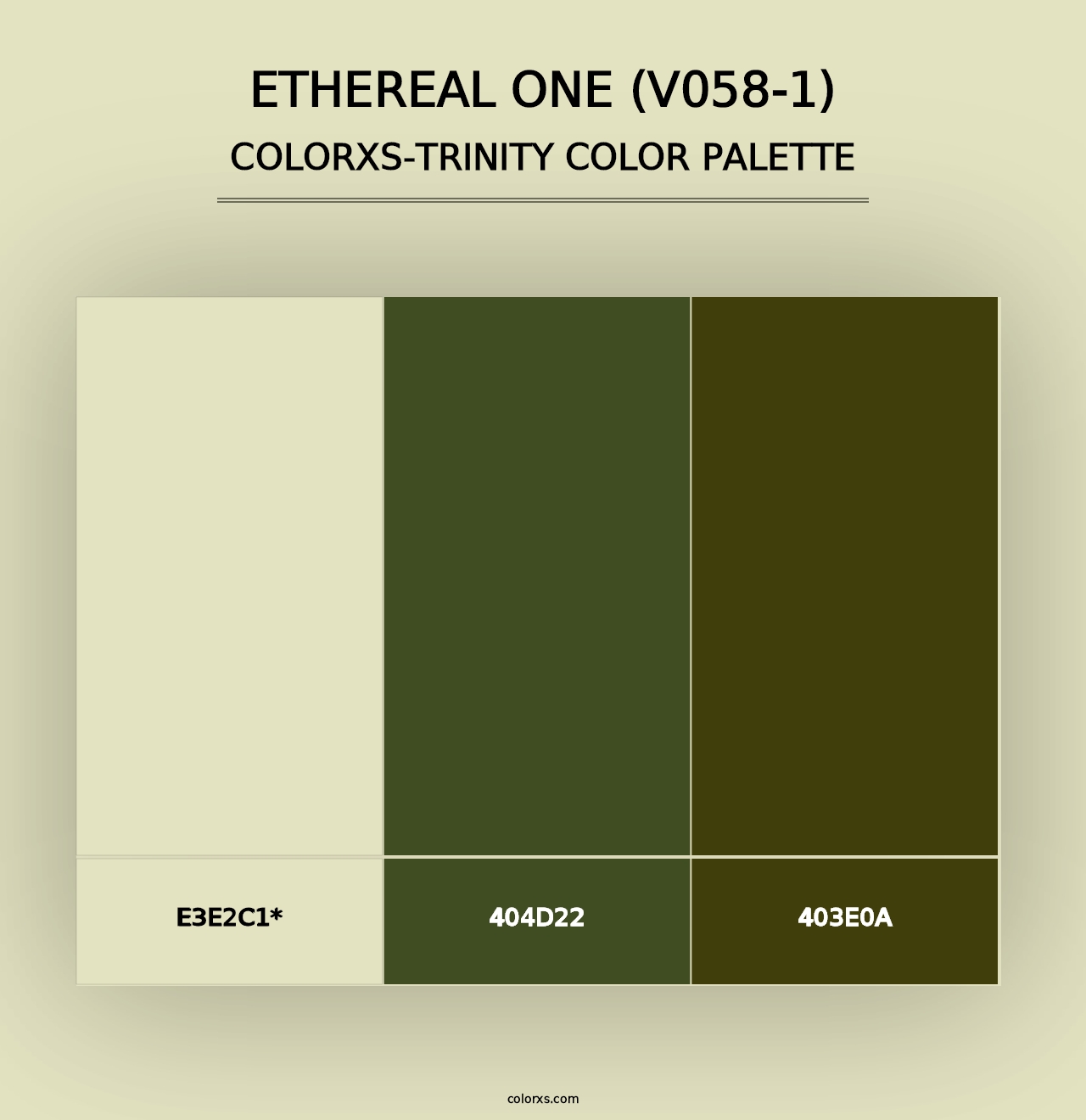 Ethereal One (V058-1) - Colorxs Trinity Palette