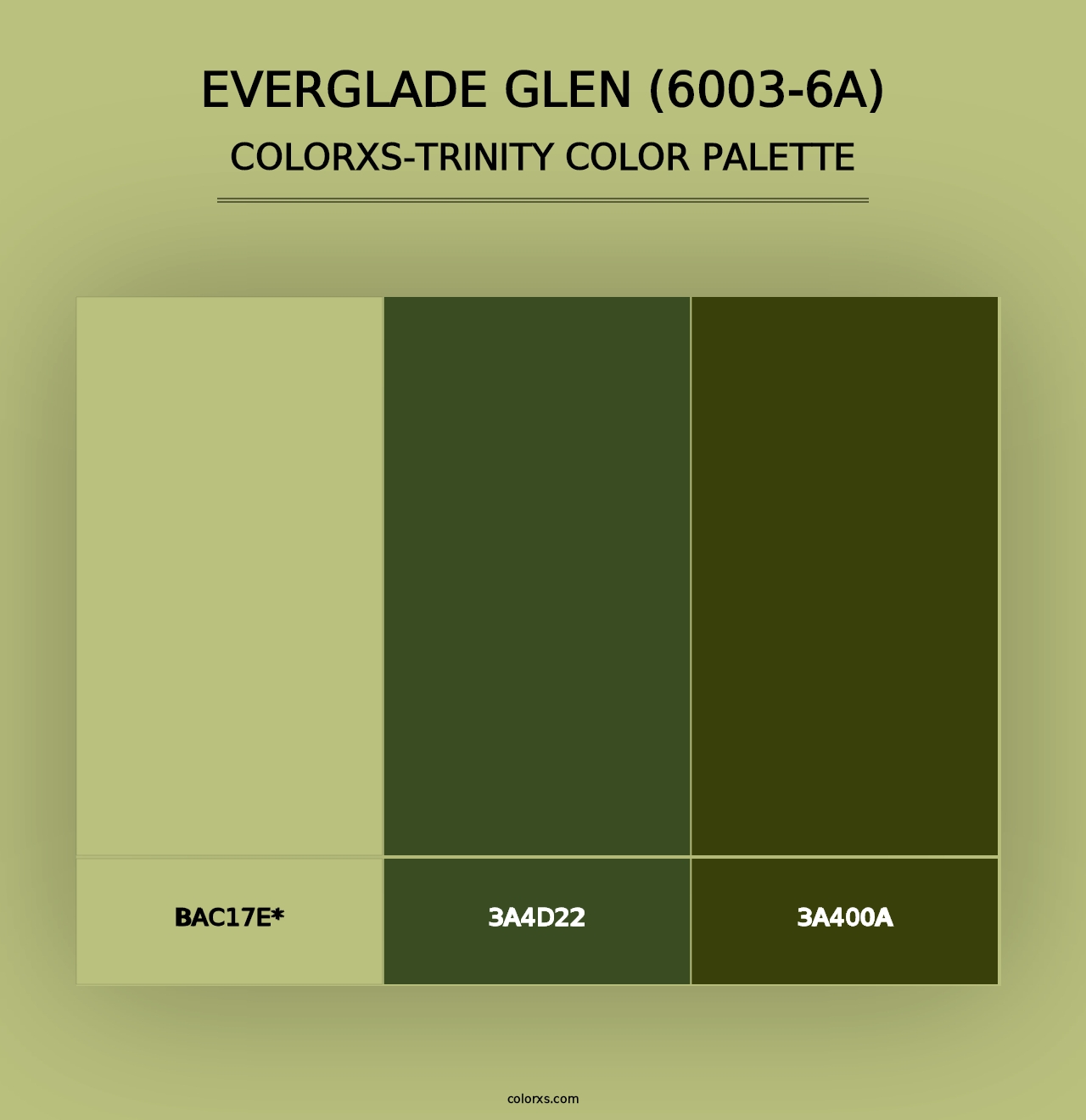 Everglade Glen (6003-6A) - Colorxs Trinity Palette