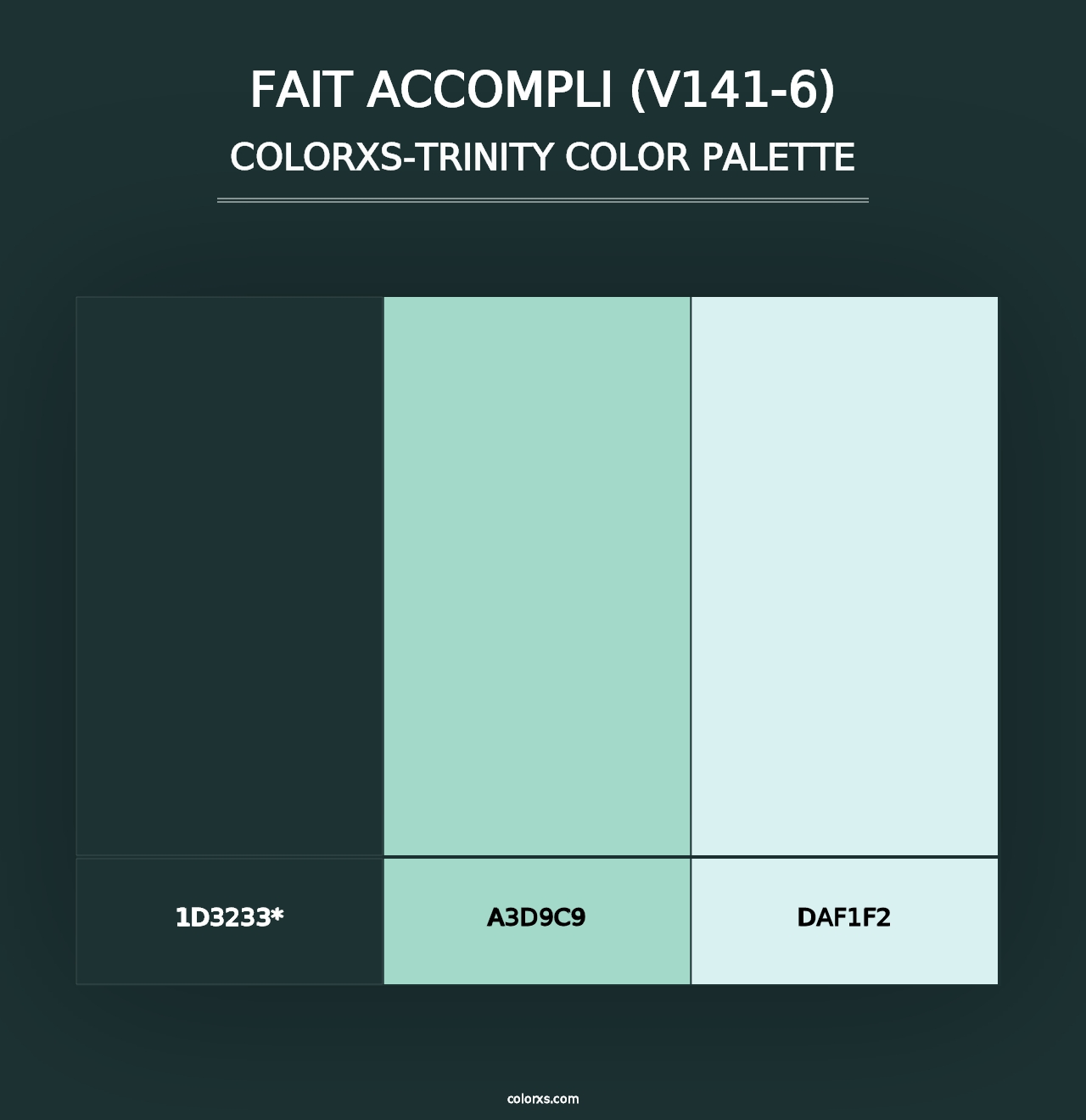 Fait Accompli (V141-6) - Colorxs Trinity Palette