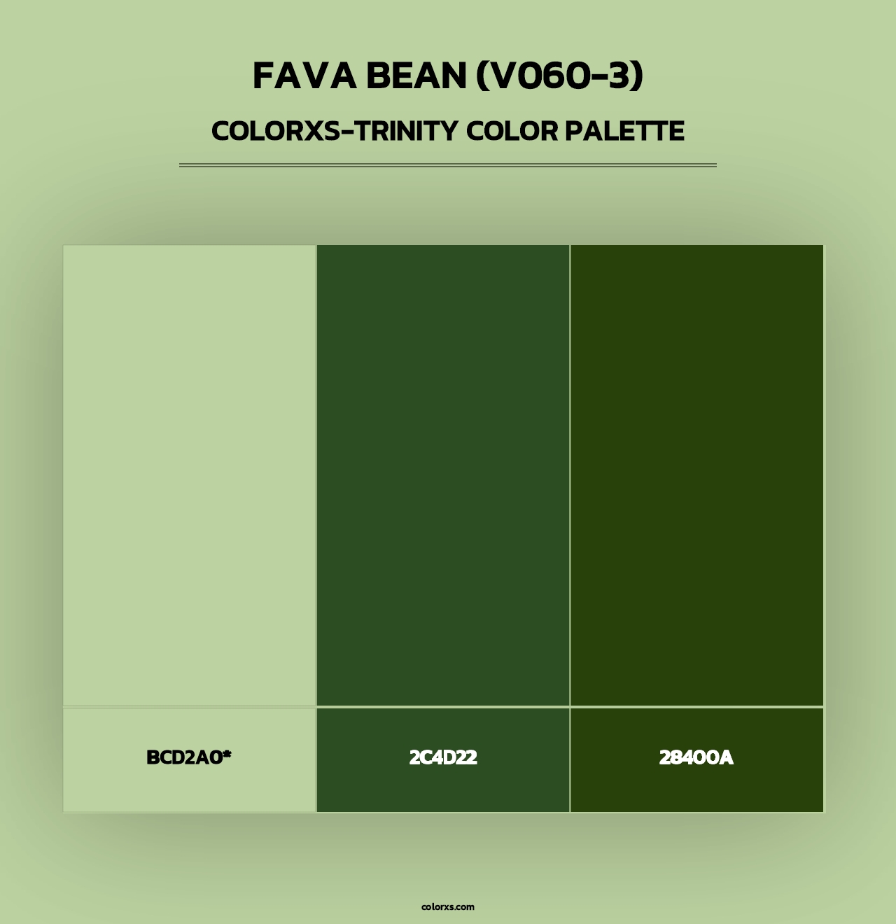 Fava Bean (V060-3) - Colorxs Trinity Palette