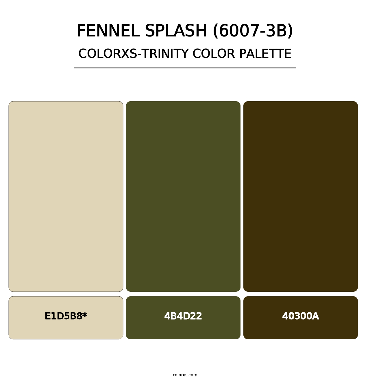 Fennel Splash (6007-3B) - Colorxs Trinity Palette