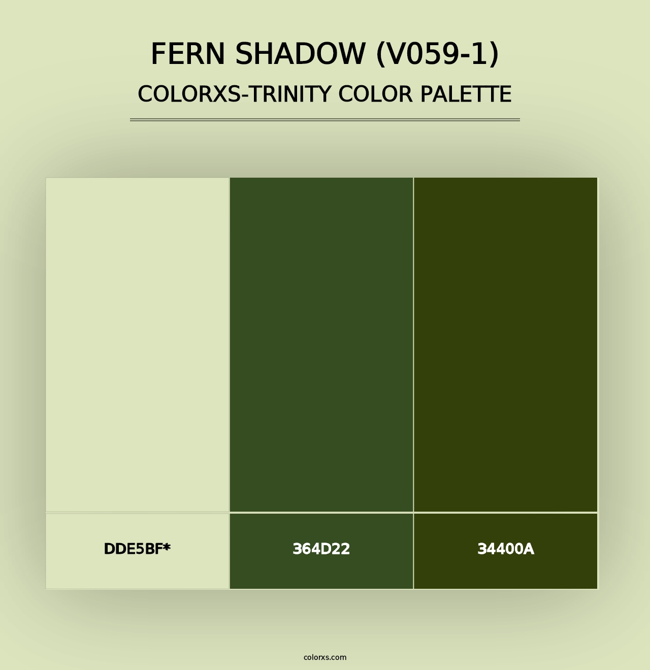 Fern Shadow (V059-1) - Colorxs Trinity Palette