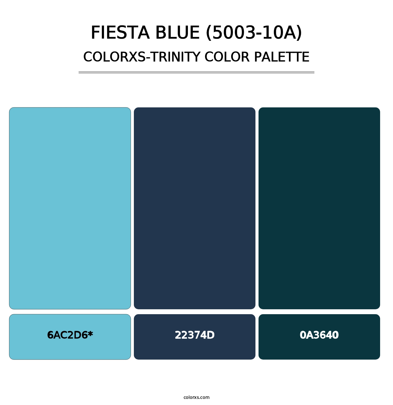 Fiesta Blue (5003-10A) - Colorxs Trinity Palette