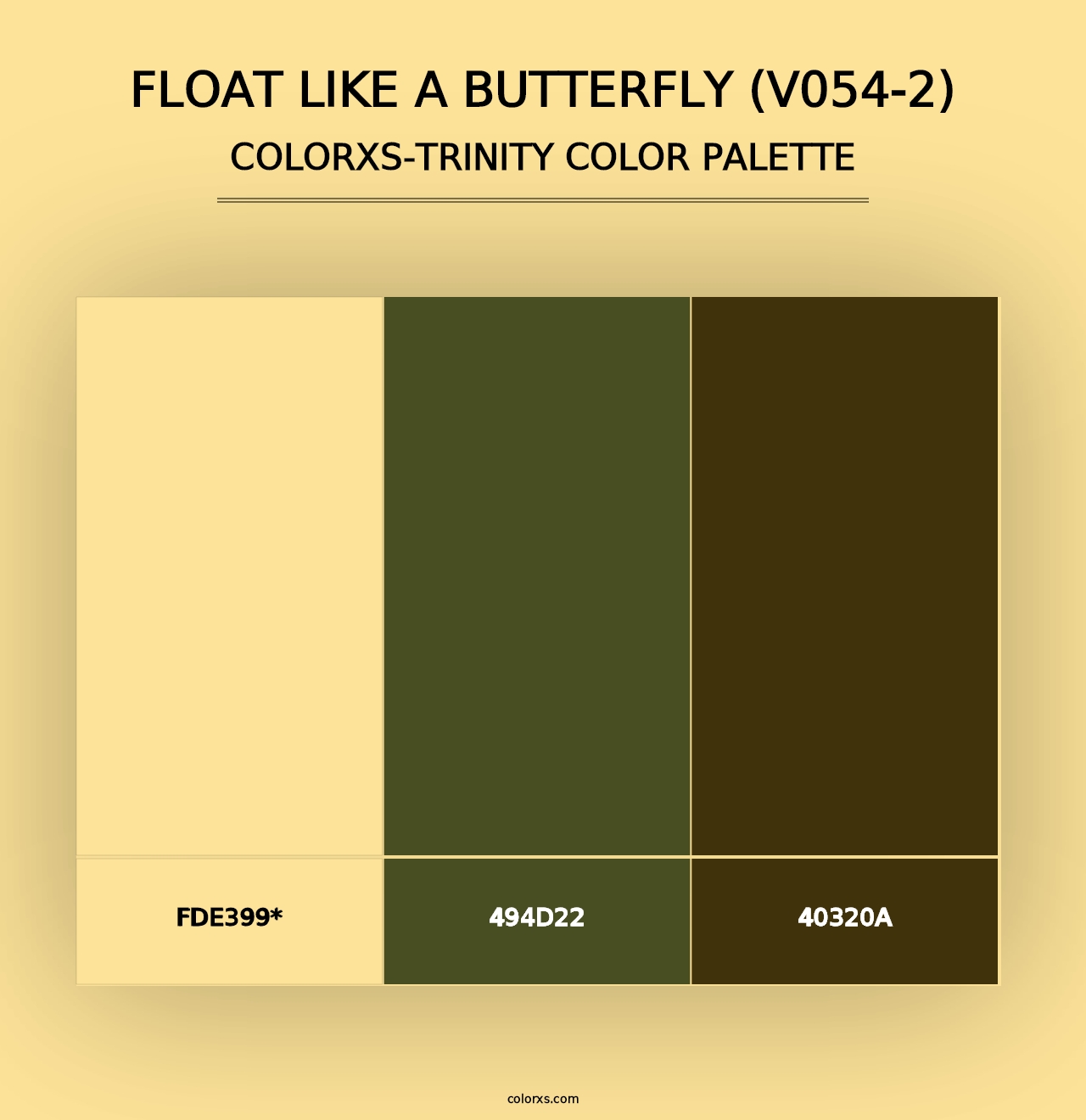 Float Like a Butterfly (V054-2) - Colorxs Trinity Palette