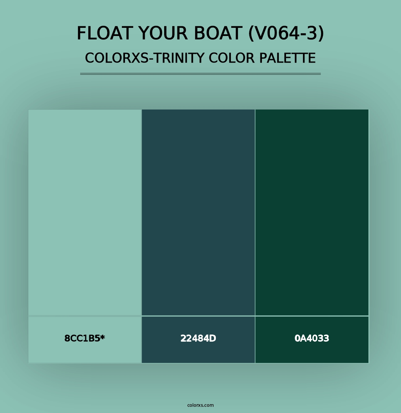 Float Your Boat (V064-3) - Colorxs Trinity Palette