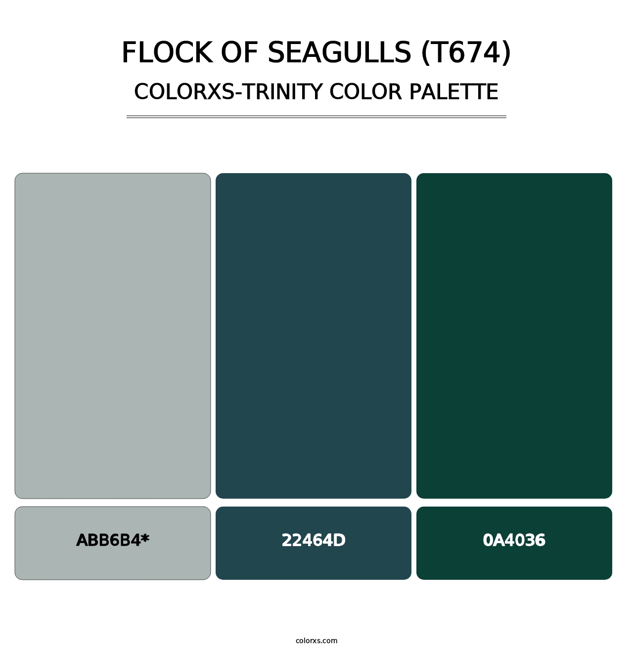 Flock of Seagulls (T674) - Colorxs Trinity Palette