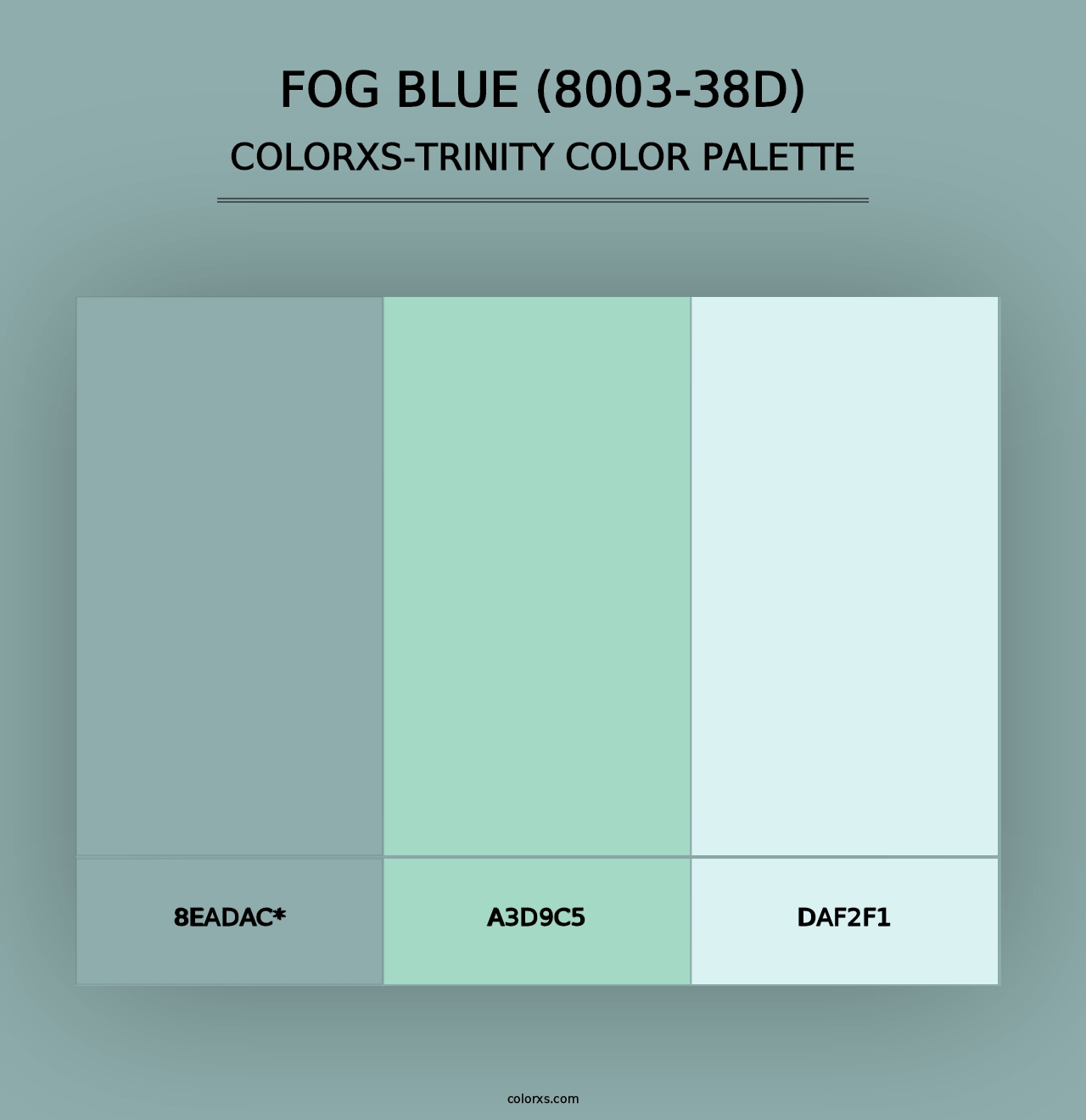 Fog Blue (8003-38D) - Colorxs Trinity Palette