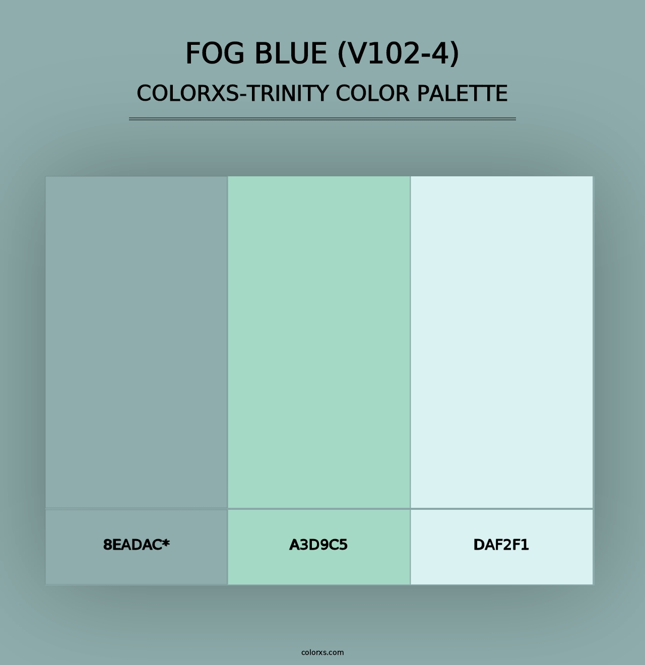 Fog Blue (V102-4) - Colorxs Trinity Palette