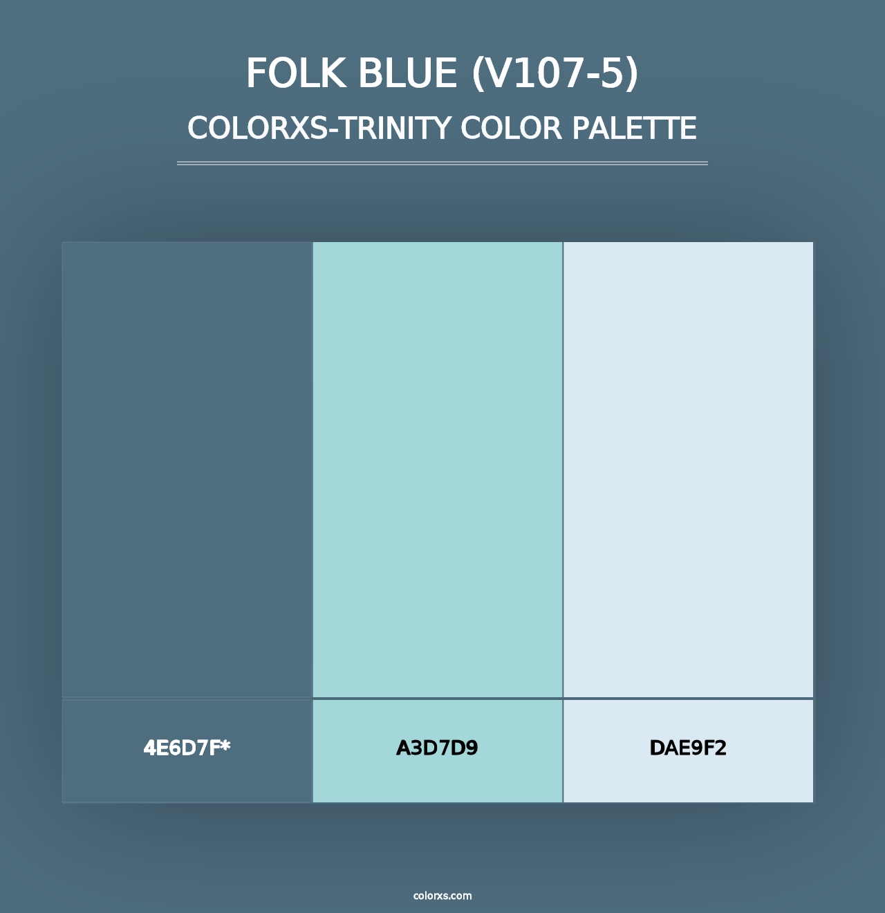 Folk Blue (V107-5) - Colorxs Trinity Palette