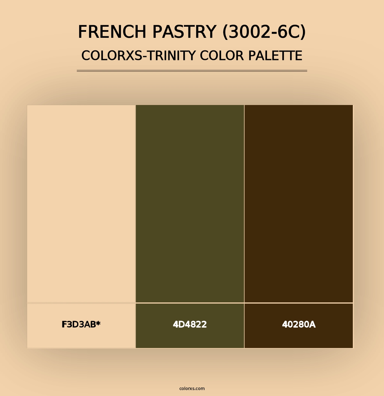 French Pastry (3002-6C) - Colorxs Trinity Palette