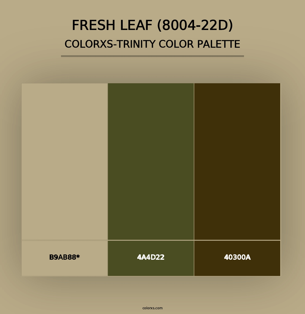 Fresh Leaf (8004-22D) - Colorxs Trinity Palette