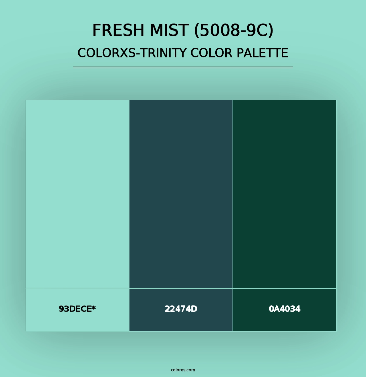 Fresh Mist (5008-9C) - Colorxs Trinity Palette