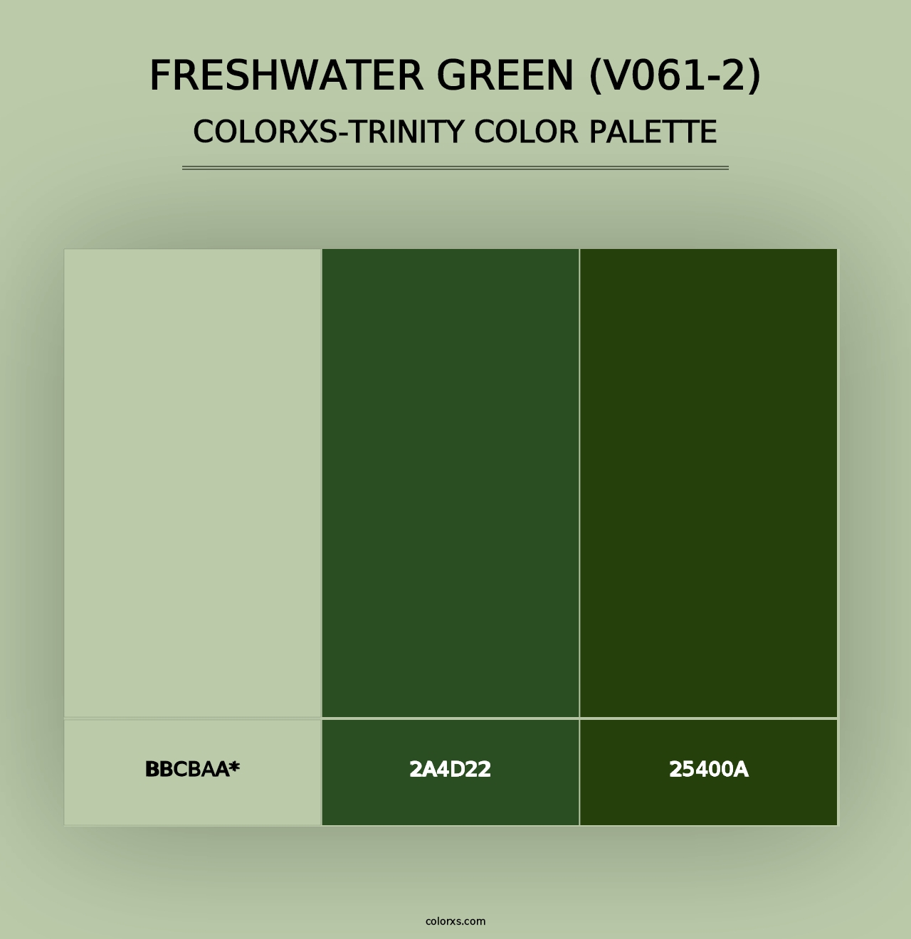 Freshwater Green (V061-2) - Colorxs Trinity Palette