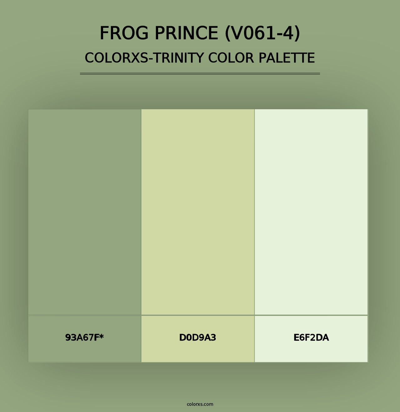 Frog Prince (V061-4) - Colorxs Trinity Palette