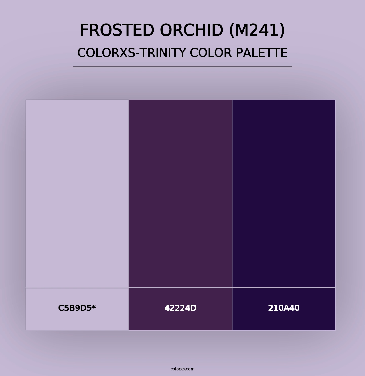 Frosted Orchid (M241) - Colorxs Trinity Palette