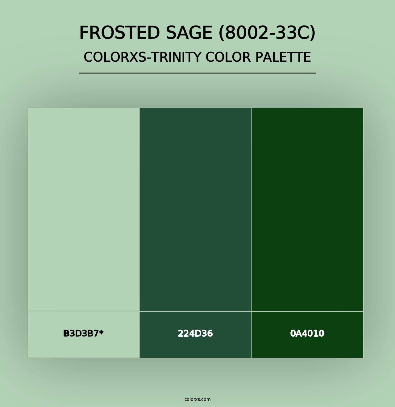 Frosted Sage (8002-33C) - Colorxs Trinity Palette