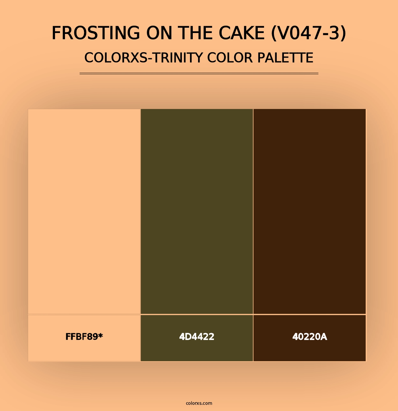 Frosting on the Cake (V047-3) - Colorxs Trinity Palette