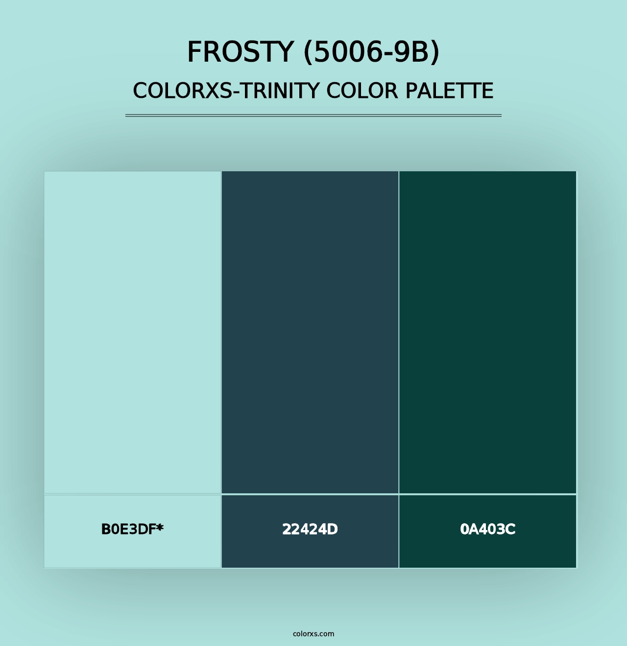 Frosty (5006-9B) - Colorxs Trinity Palette