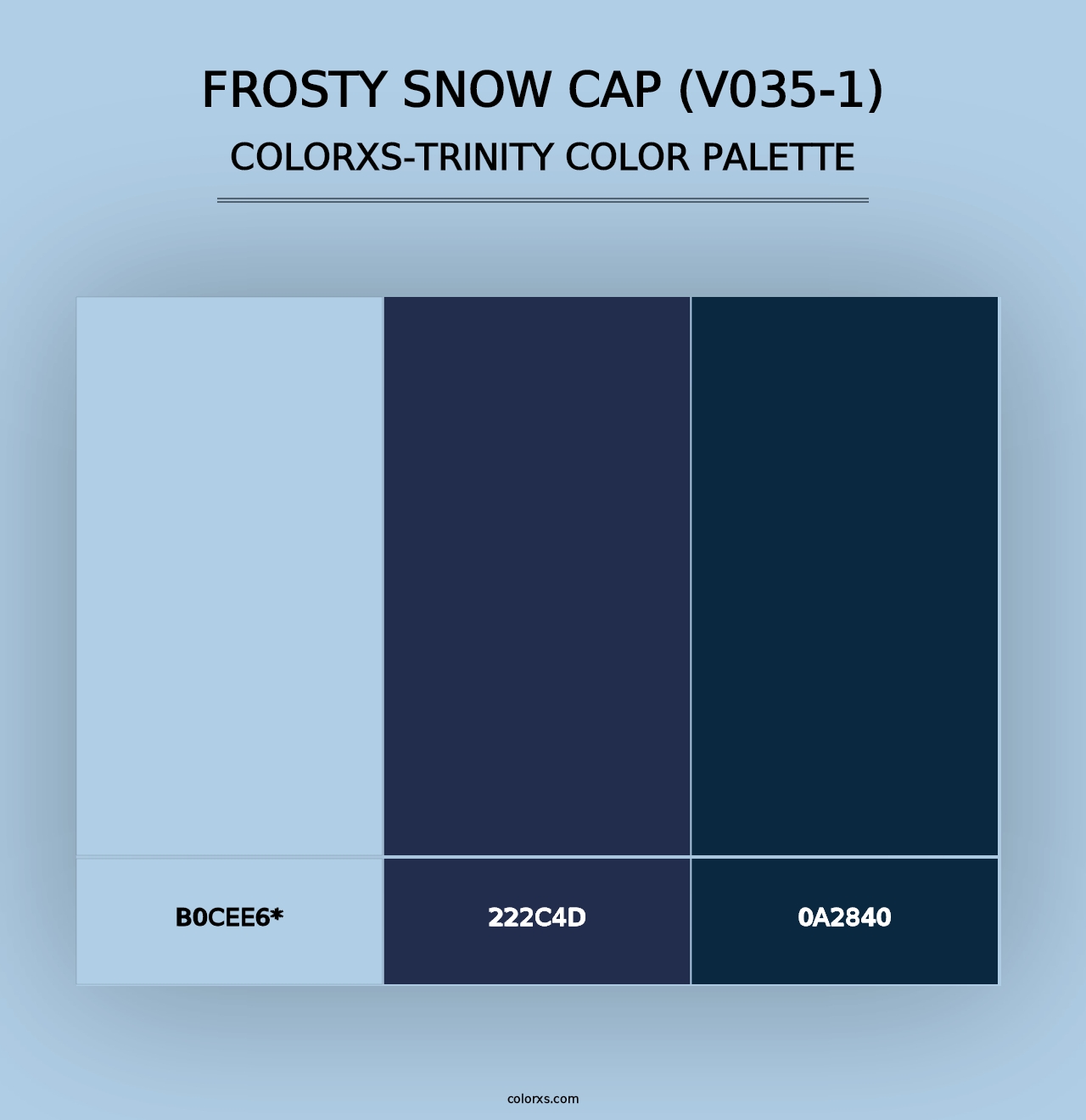 Frosty Snow Cap (V035-1) - Colorxs Trinity Palette