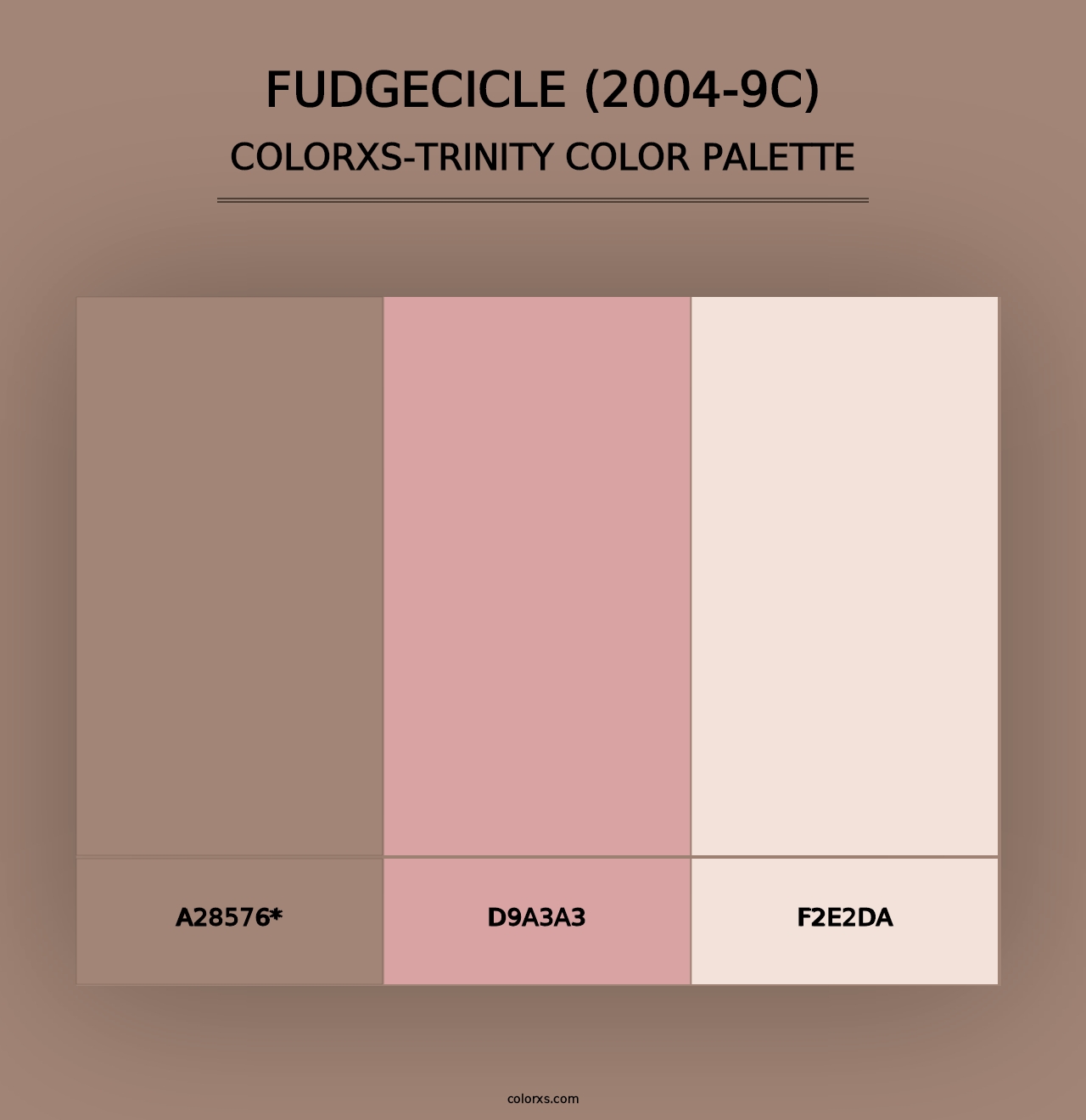 Fudgecicle (2004-9C) - Colorxs Trinity Palette