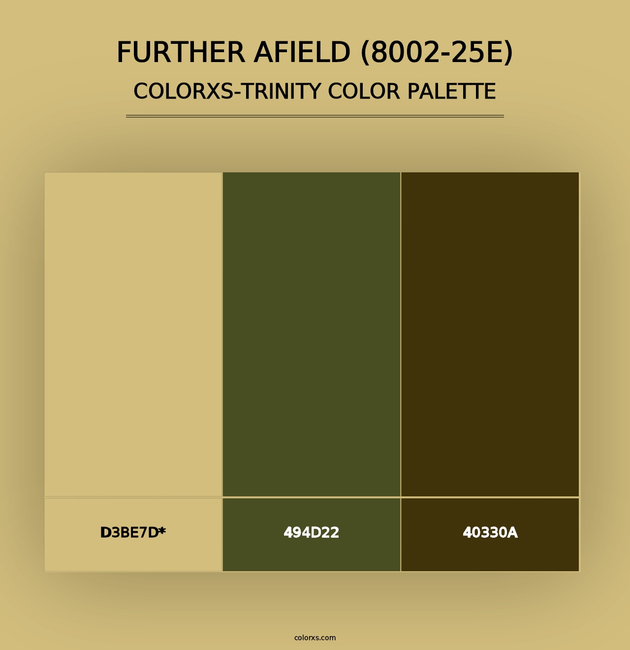 Further Afield (8002-25E) - Colorxs Trinity Palette