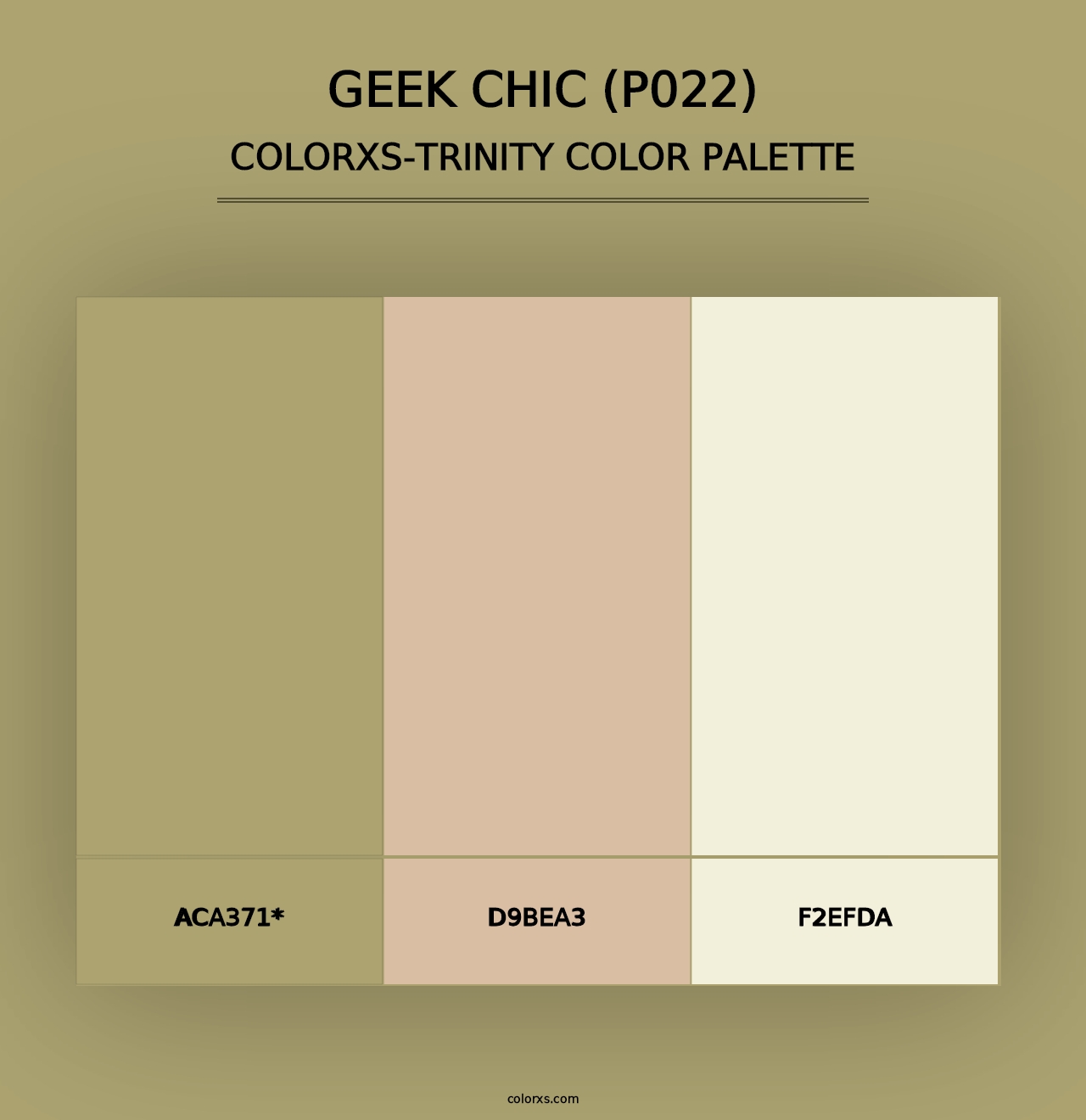 Geek Chic (P022) - Colorxs Trinity Palette