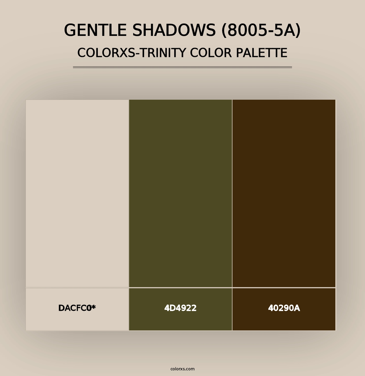 Gentle Shadows (8005-5A) - Colorxs Trinity Palette