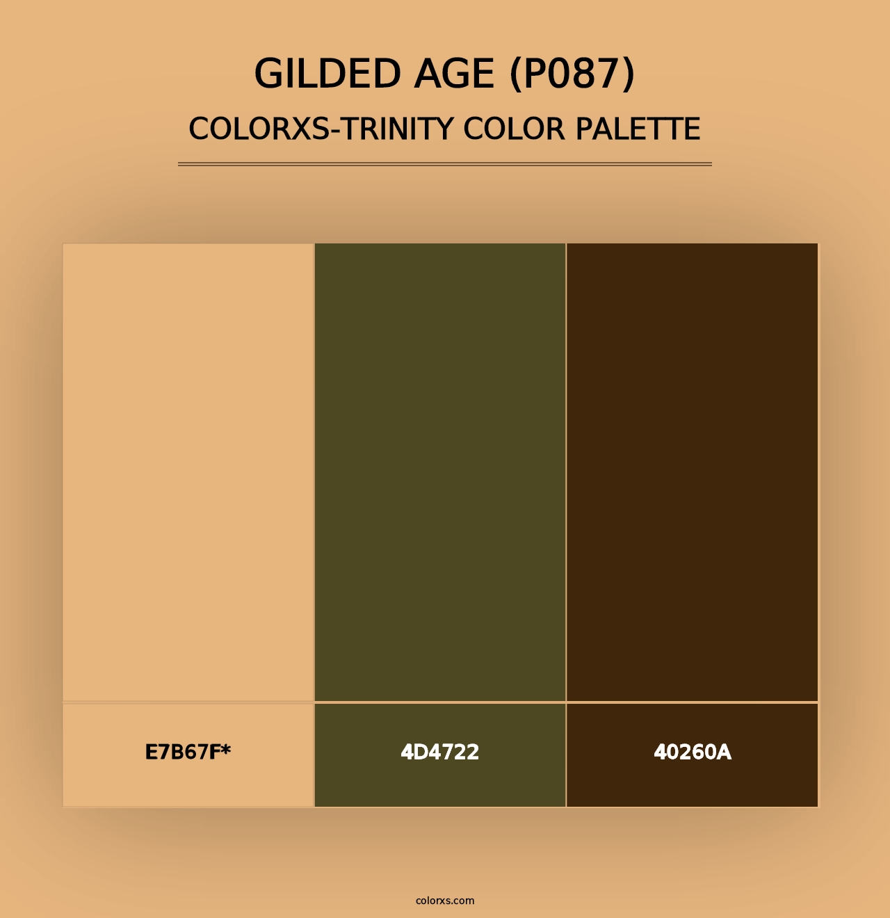 Gilded Age (P087) - Colorxs Trinity Palette