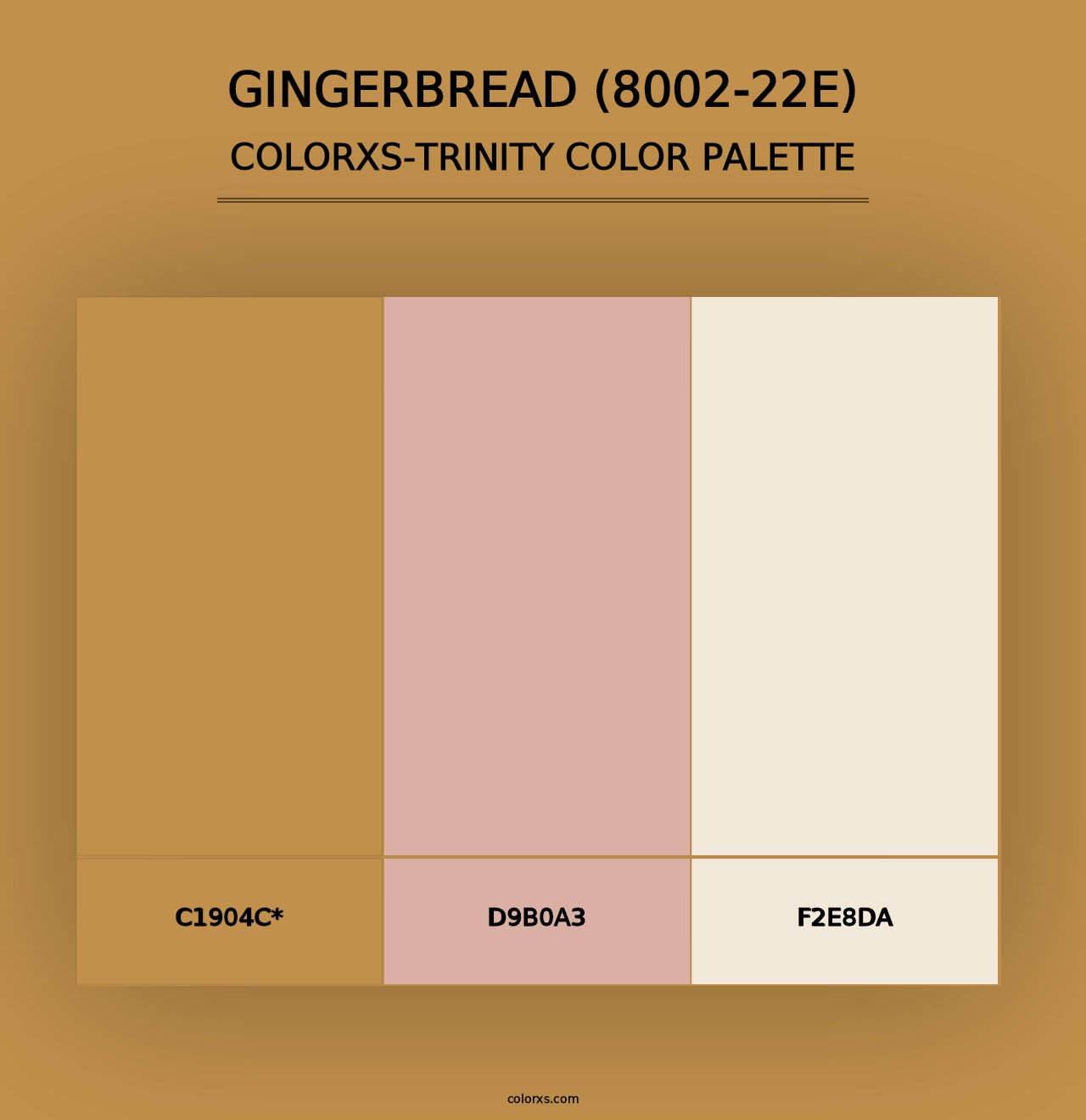 Gingerbread (8002-22E) - Colorxs Trinity Palette