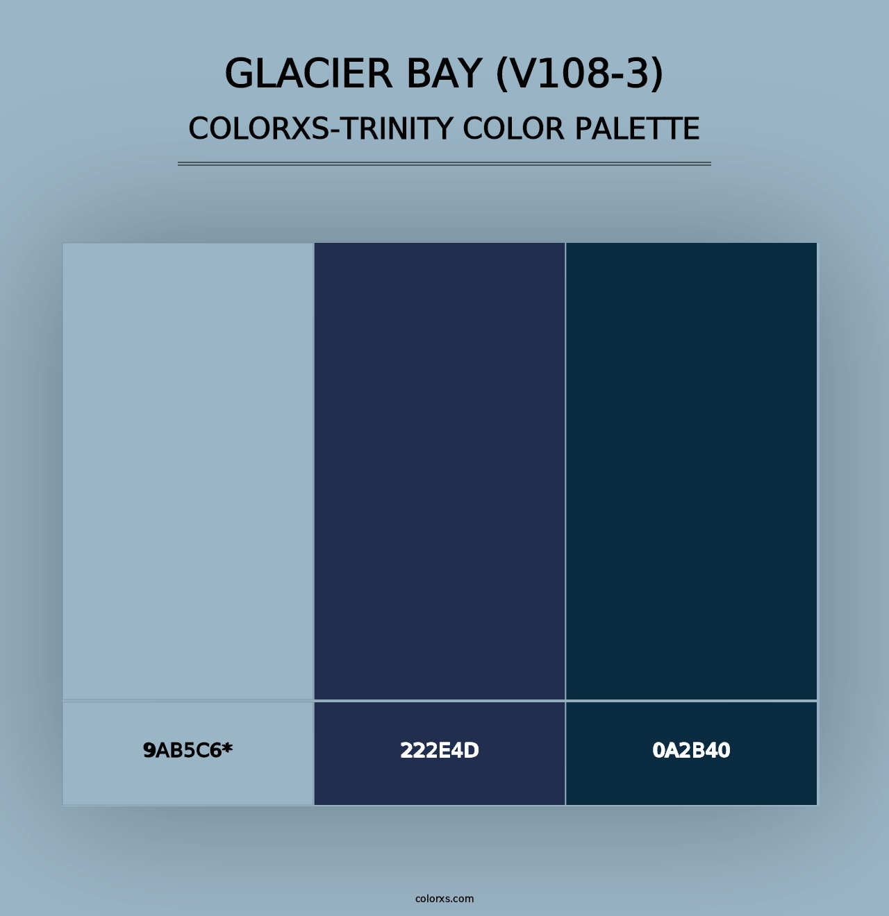 Glacier Bay (V108-3) - Colorxs Trinity Palette