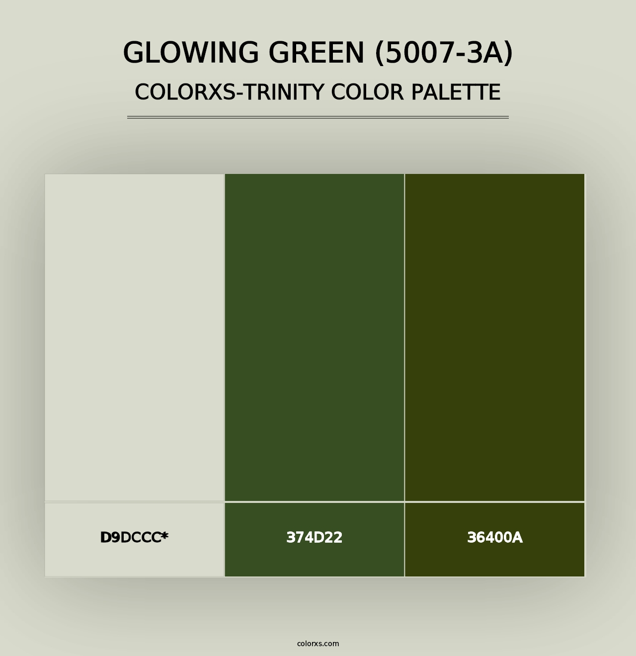 Glowing Green (5007-3A) - Colorxs Trinity Palette