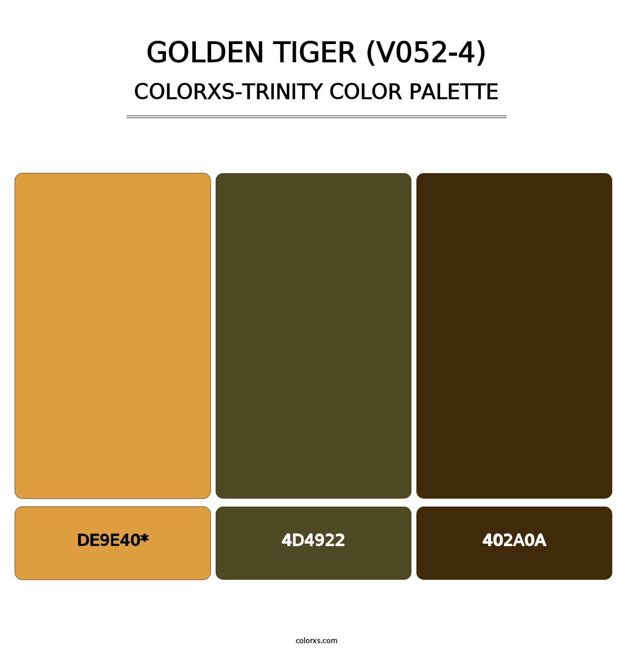 Golden Tiger (V052-4) - Colorxs Trinity Palette