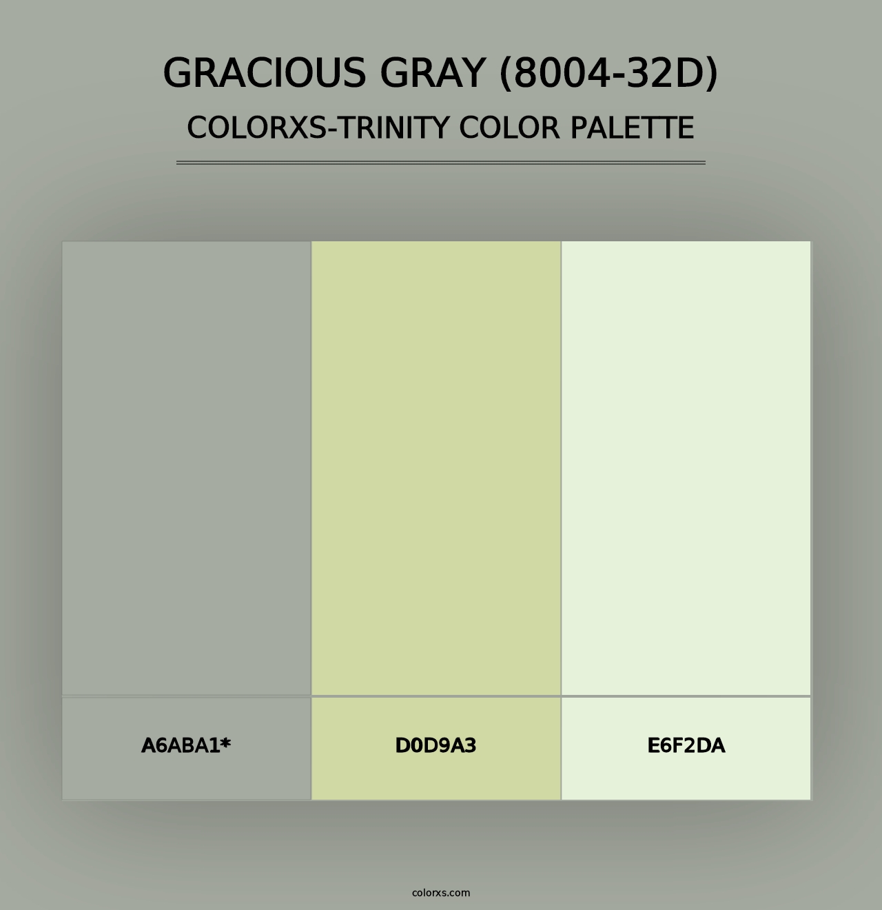 Gracious Gray (8004-32D) - Colorxs Trinity Palette