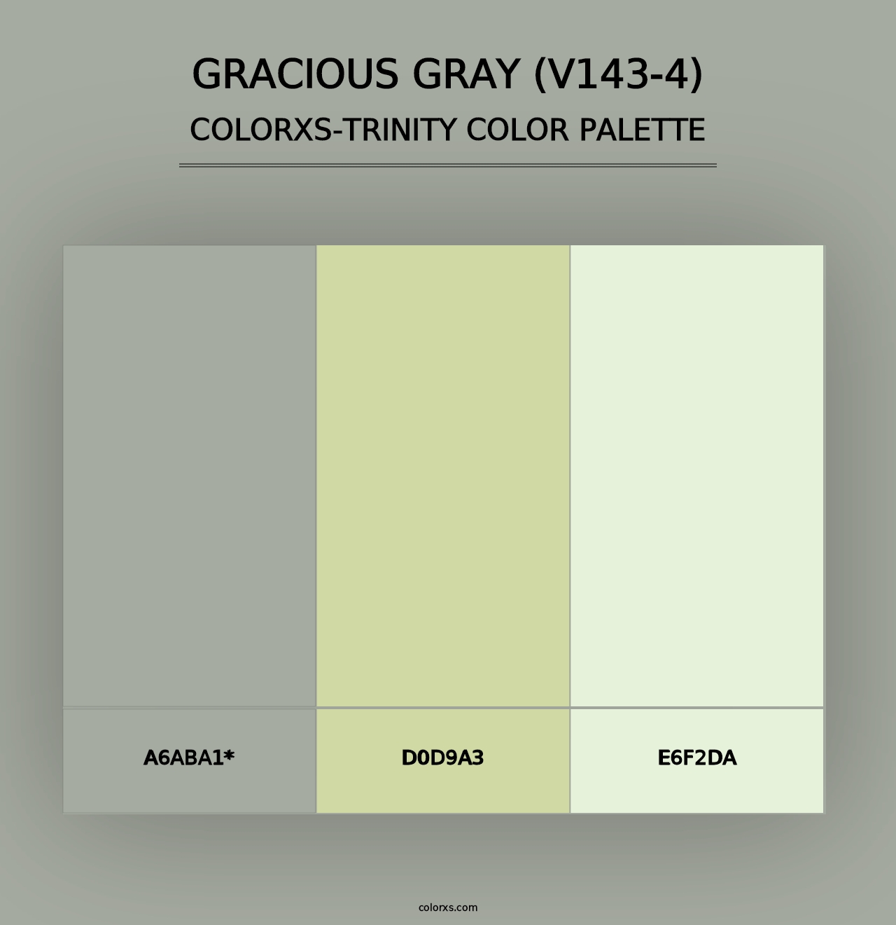 Gracious Gray (V143-4) - Colorxs Trinity Palette