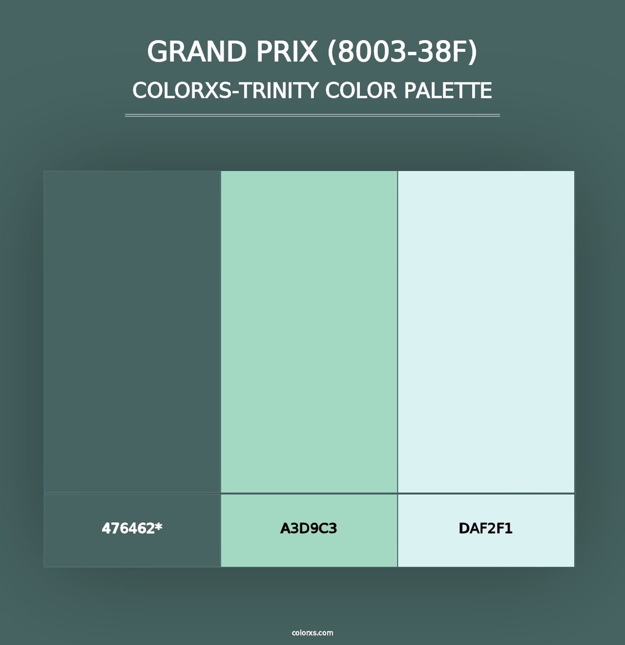 Grand Prix (8003-38F) - Colorxs Trinity Palette