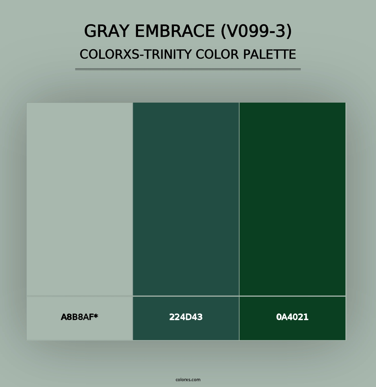 Gray Embrace (V099-3) - Colorxs Trinity Palette