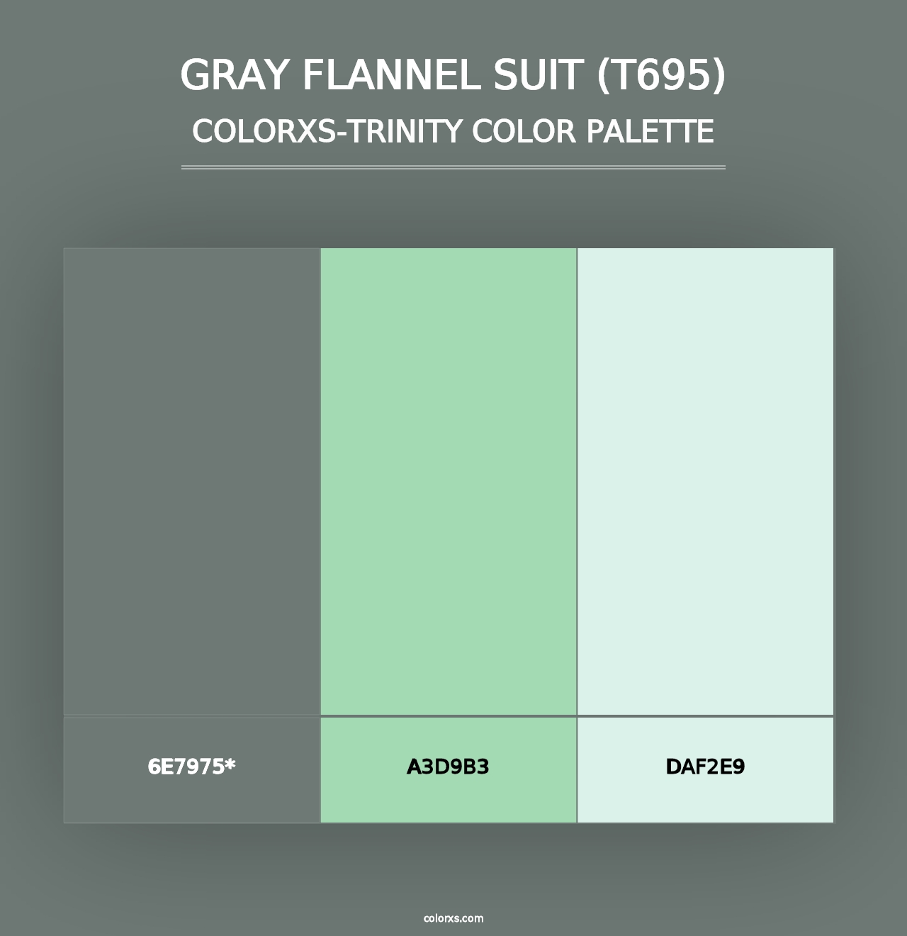 Gray Flannel Suit (T695) - Colorxs Trinity Palette