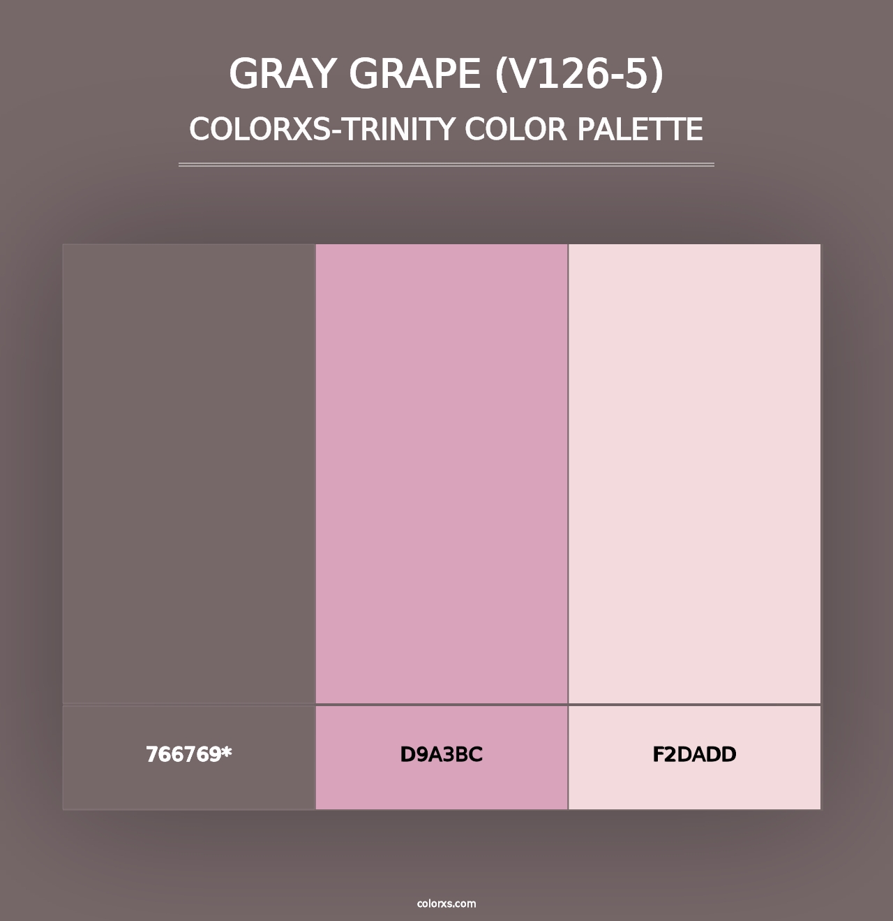 Gray Grape (V126-5) - Colorxs Trinity Palette