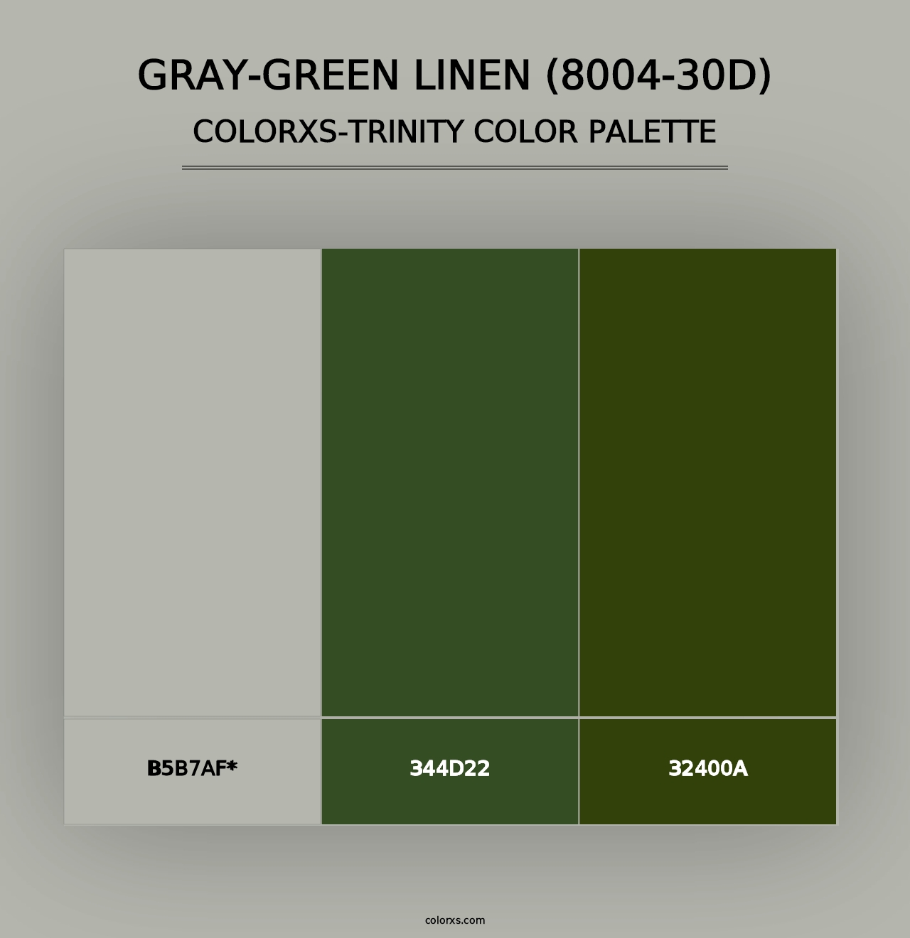 Gray-Green Linen (8004-30D) - Colorxs Trinity Palette