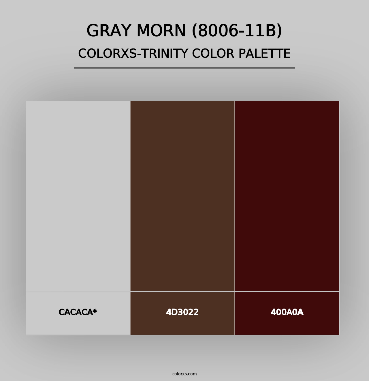 Gray Morn (8006-11B) - Colorxs Trinity Palette