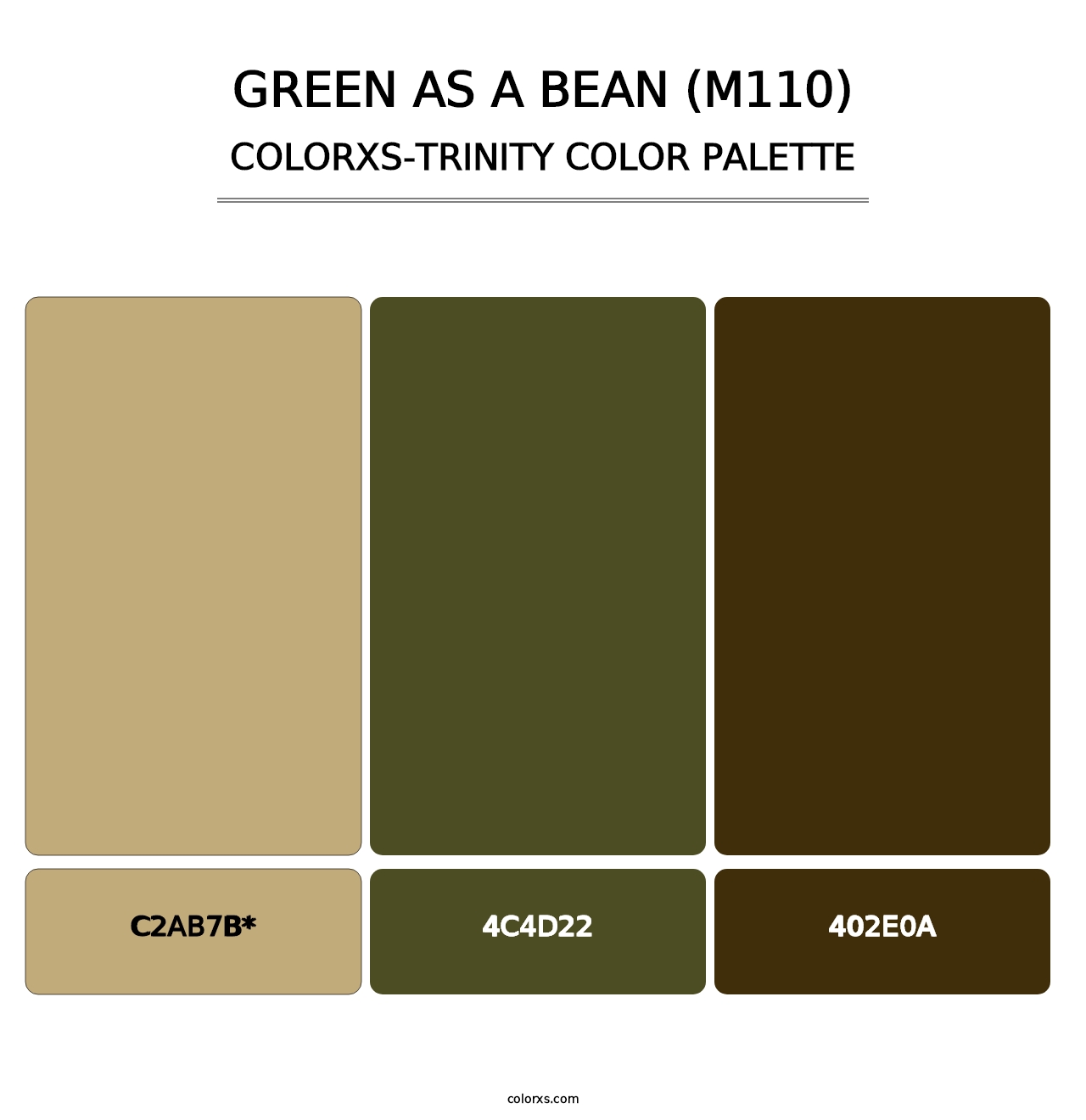 Green as a Bean (M110) - Colorxs Trinity Palette