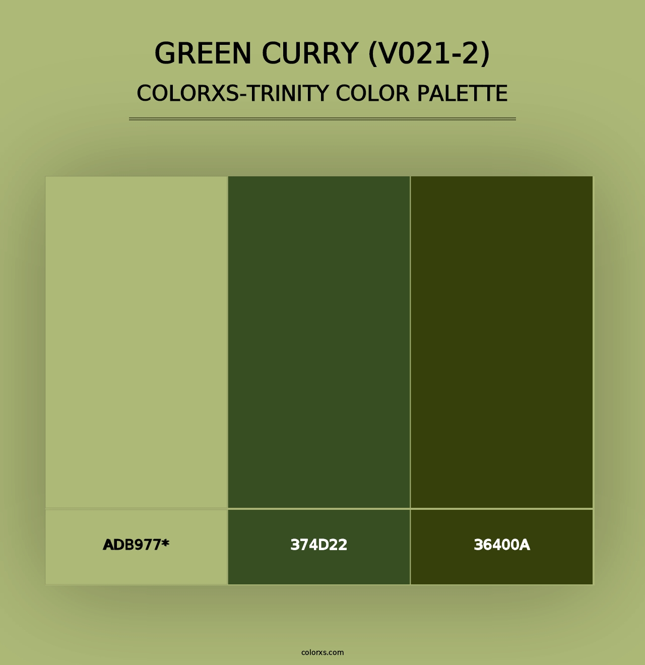 Green Curry (V021-2) - Colorxs Trinity Palette