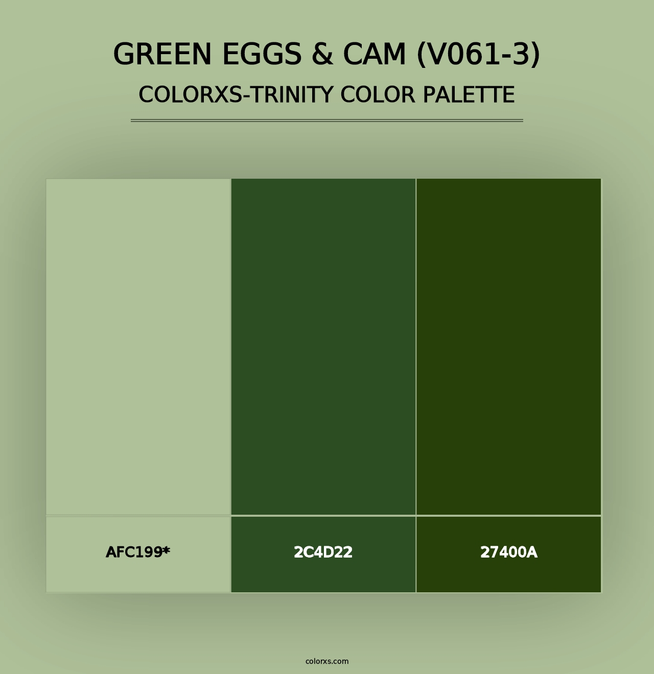 Green Eggs & Cam (V061-3) - Colorxs Trinity Palette