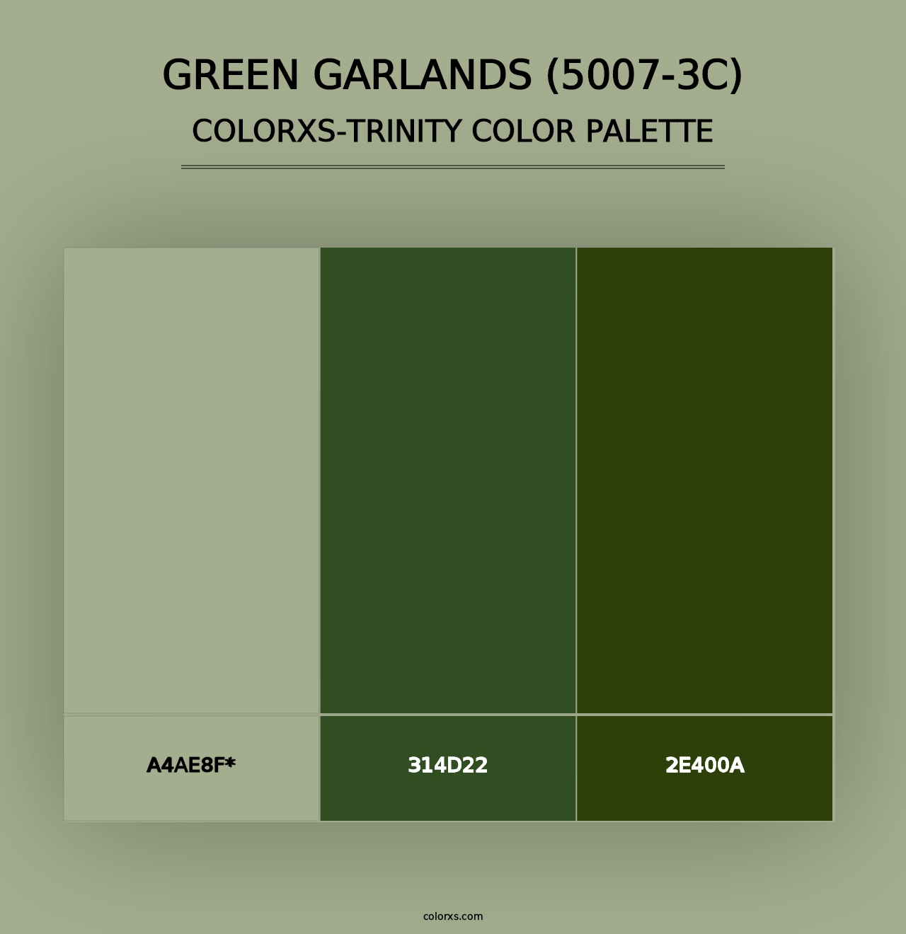 Green Garlands (5007-3C) - Colorxs Trinity Palette