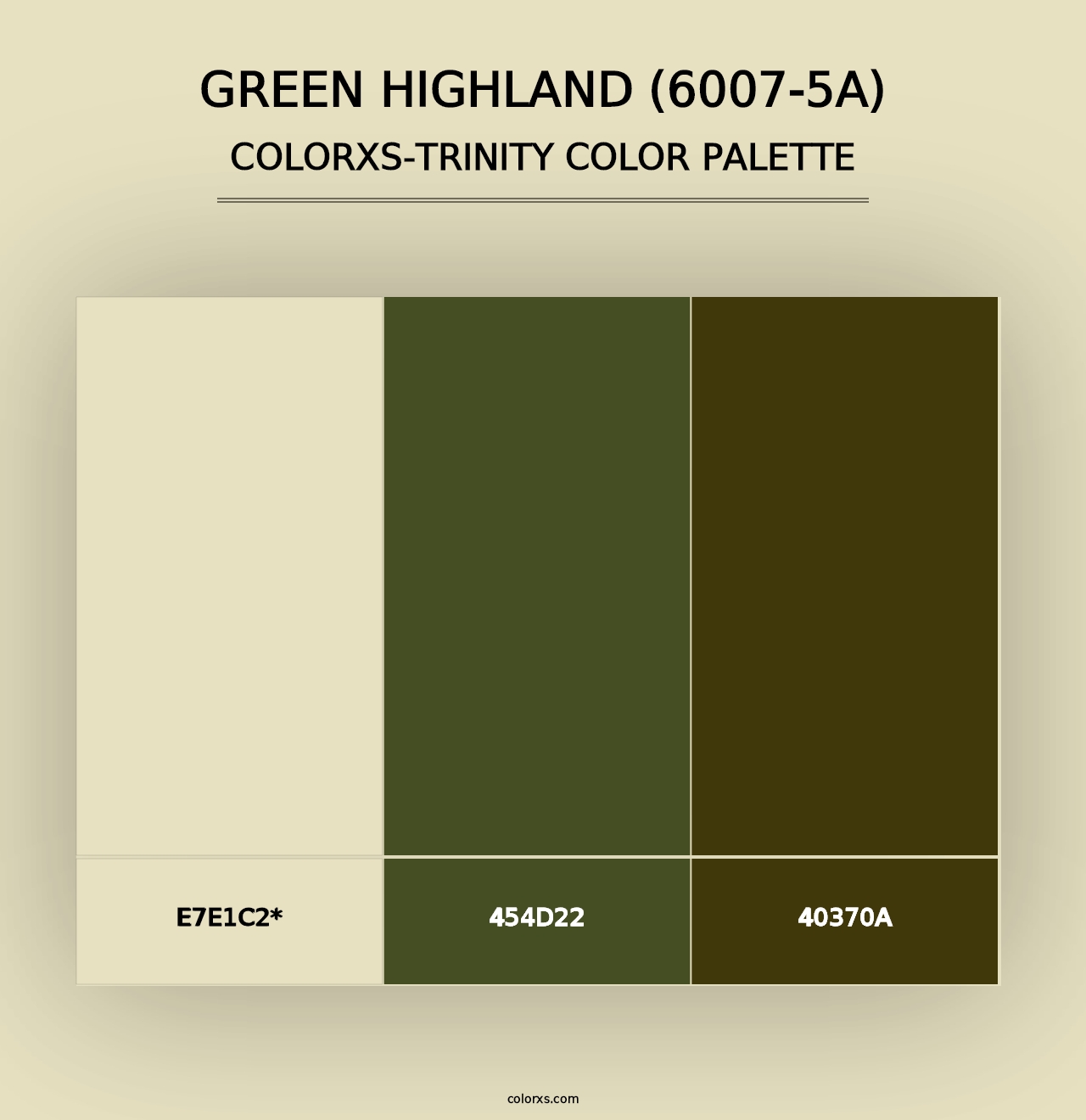 Green Highland (6007-5A) - Colorxs Trinity Palette