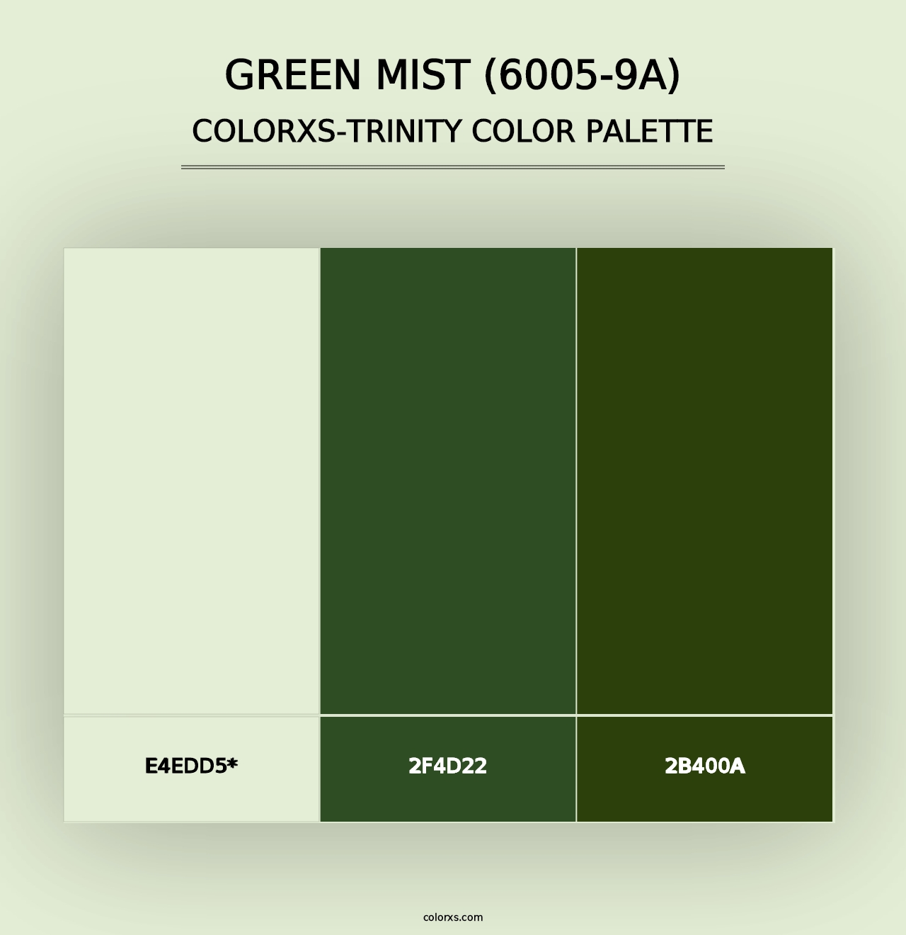 Green Mist (6005-9A) - Colorxs Trinity Palette