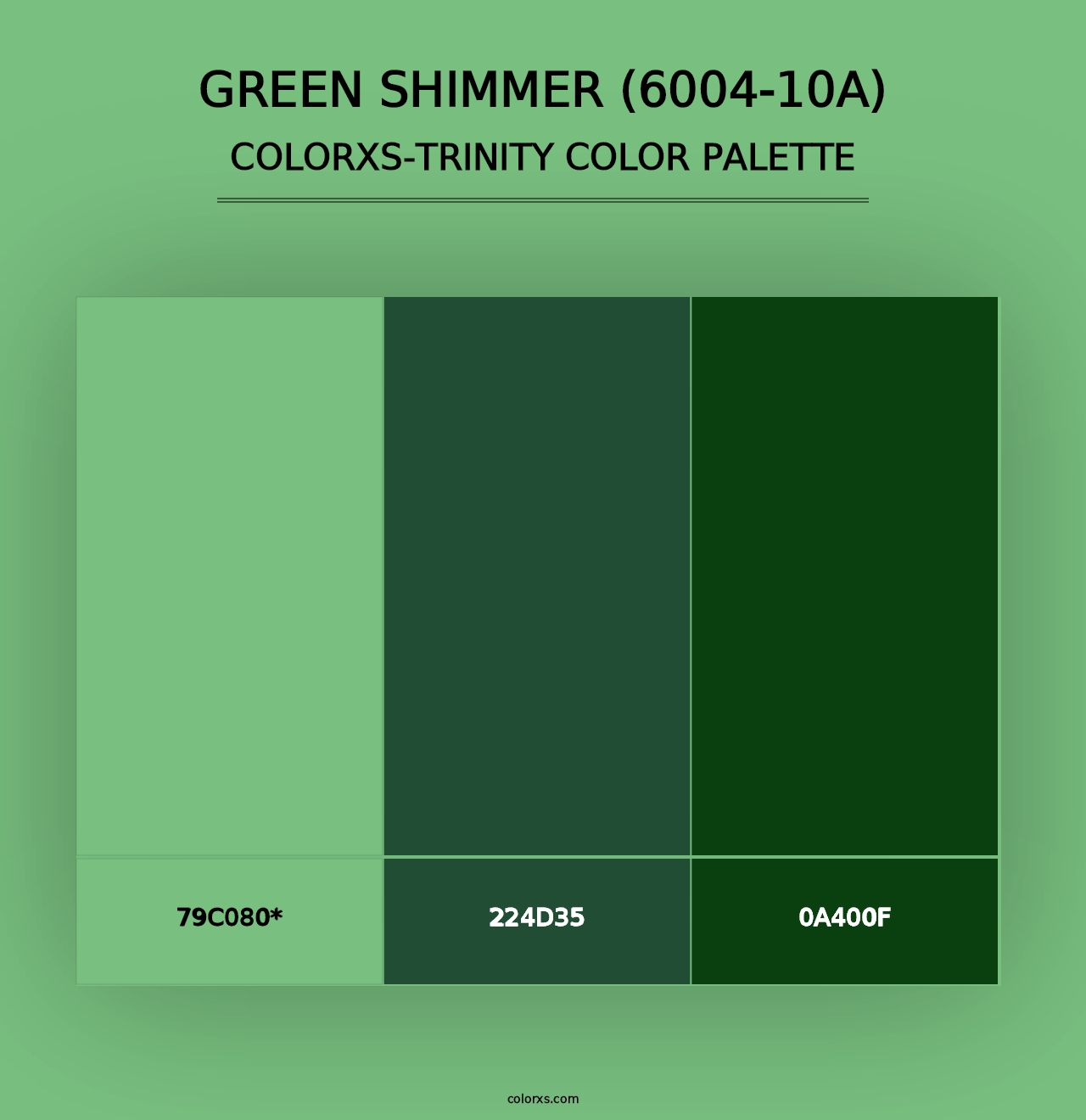 Green Shimmer (6004-10A) - Colorxs Trinity Palette