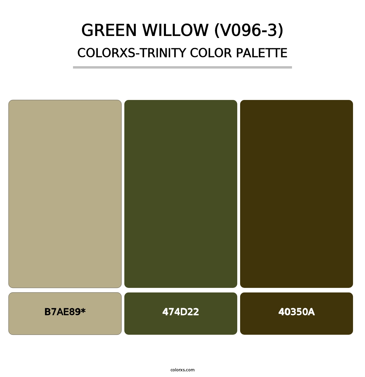 Green Willow (V096-3) - Colorxs Trinity Palette