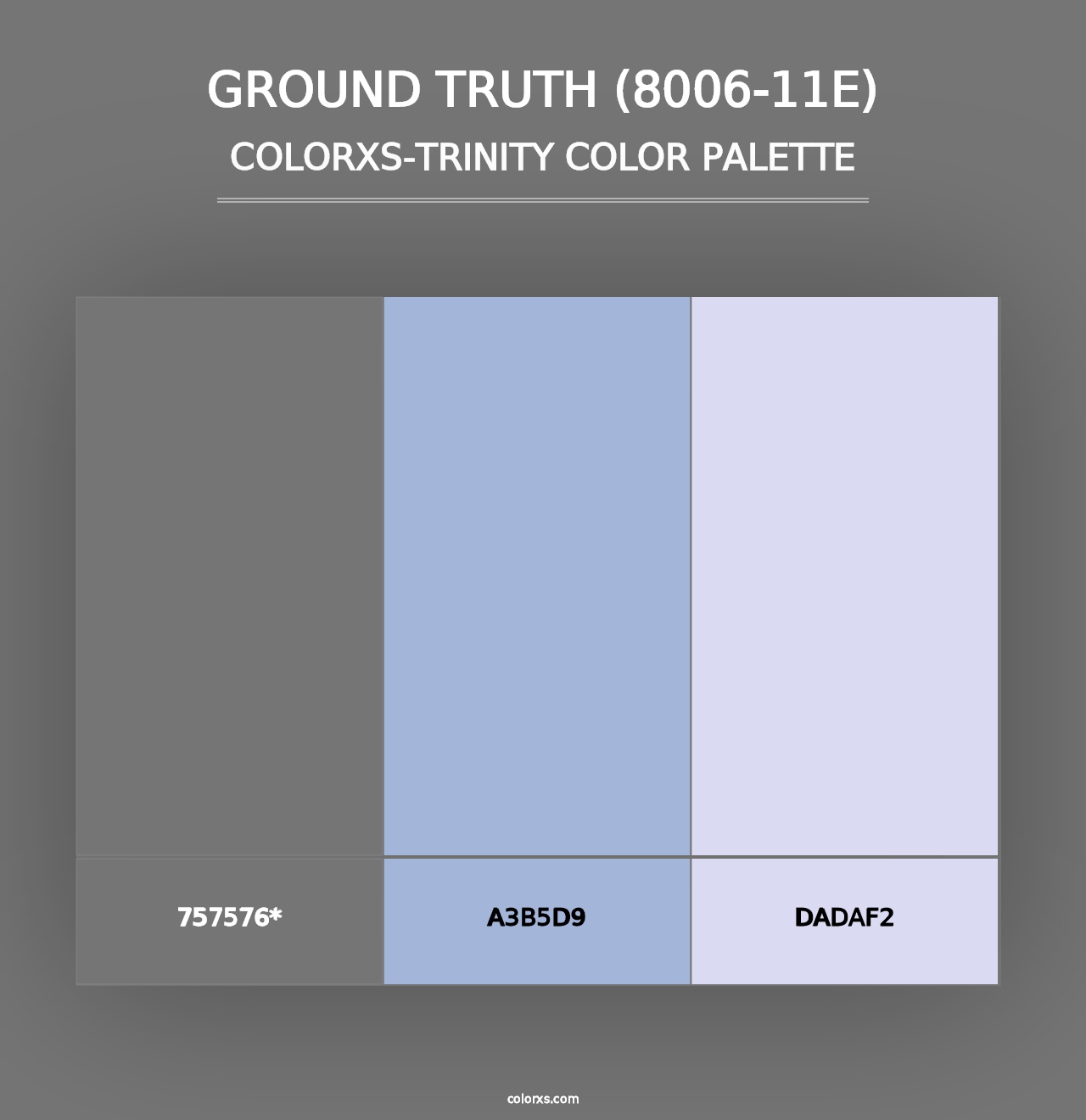 Ground Truth (8006-11E) - Colorxs Trinity Palette